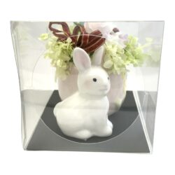 Alternative view of 【フラワーカクテル】プリザーブドフラワー ハイブリッドフラワーギフト ラビットフラワーポットB ホームフラワーインテリア