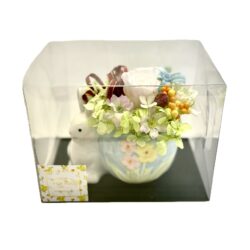 【フラワーカクテル】プリザーブドフラワー ハイブリッドフラワーギフト ラビットフラワーポットA ホームフラワーインテリア