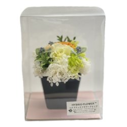 【YMK】プリザーブドフラワーギフト 和風フラワーアレンジ（陶器）　小ラッピング 和風ギフトや母の日、敬老の日にもピッタリ