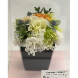 Alternative view of 【YMK】プリザーブドフラワーギフト 和風フラワーアレンジ（陶器）　小ラッピング 和風ギフトや母の日、敬老の日にもピッタリ