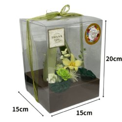 Alternative view of 【マコルベ】プリザーブドフラワー グリーントライアングルタワー