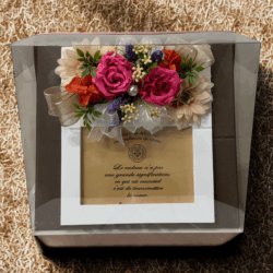 Alternative view of 【ピーナッツフラワーショップ】プリザーブドフラワー フォトフレーム フォトフレームシングル