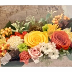 Alternative view of 【フラワーカクテル】プリザーブドフラワーブックアレンジ